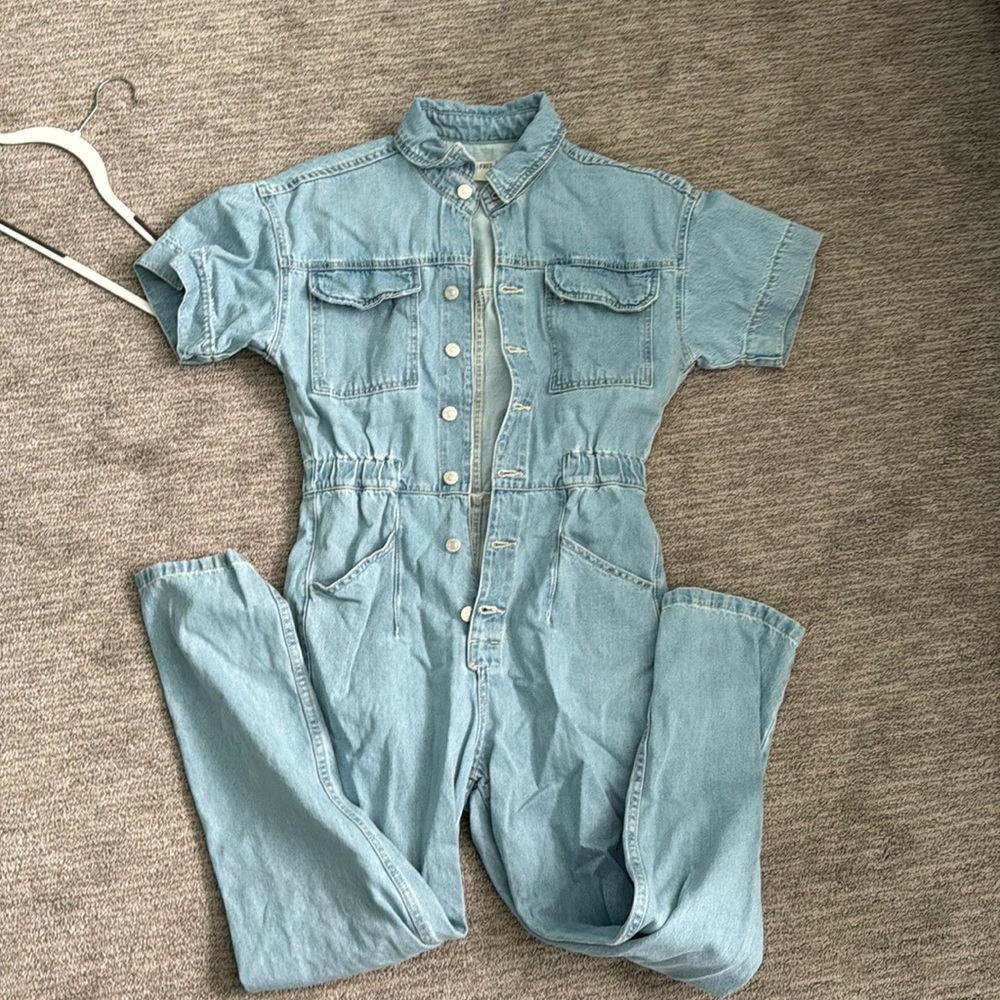 Free people jumpsuit denim